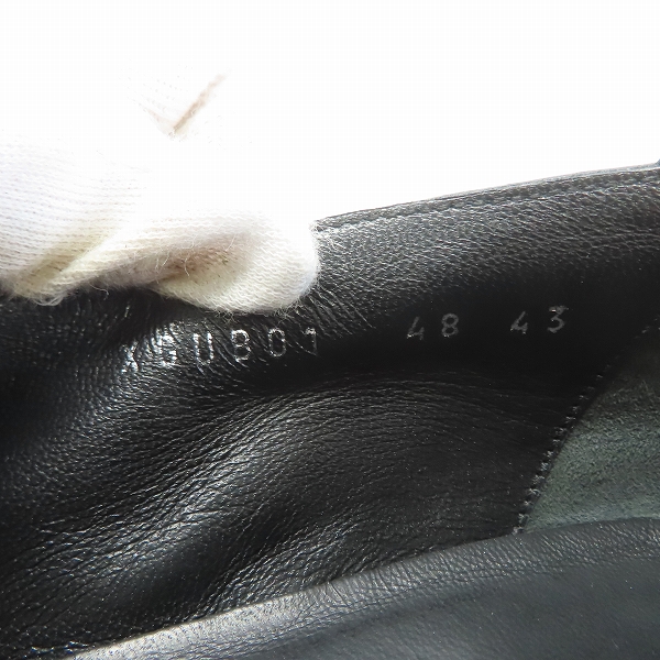 実際に弊社で買取させて頂いたGIORGIO ARMANI/ジョルジオアルマーニ パンチングレザーシューズ 43の画像 5枚目