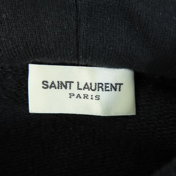 実際に弊社で買取させて頂いた【JPタグ】SAINT LAURENT PARIS/サンローランパリ プルオーバーパーカー ブラック/TT09 464581 YB2PG 1000/Mの画像 2枚目