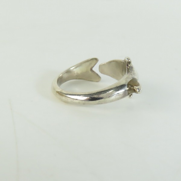 実際に弊社で買取させて頂いたHOLLYWOOD RANCH MARKET/ハリウッドランチマーケット ドルフィン/イルカ リング 16.5号の画像 4枚目