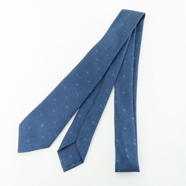 実際に弊社で買取させて頂いた【JPタグ】LOUIS VUITTON/ルイヴィトン モノグラム総柄 シルクネクタイ M70203