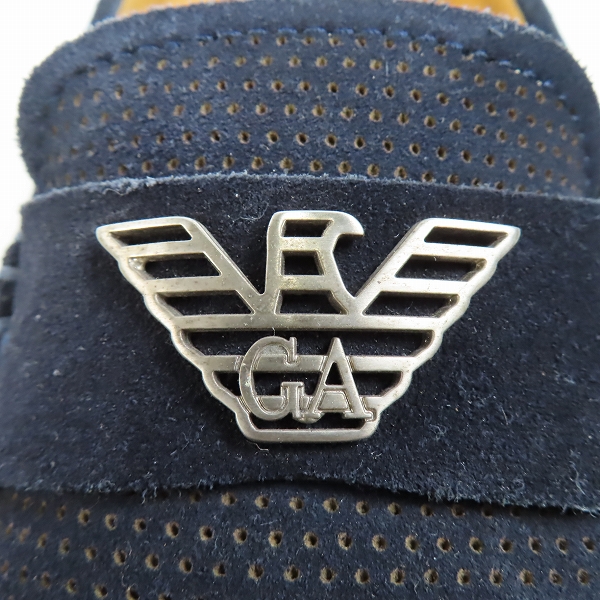 実際に弊社で買取させて頂いたEMPORIO ARMANI/エンポリオアルマーニ スエードドライビングシューズ X4B055/8の画像 7枚目