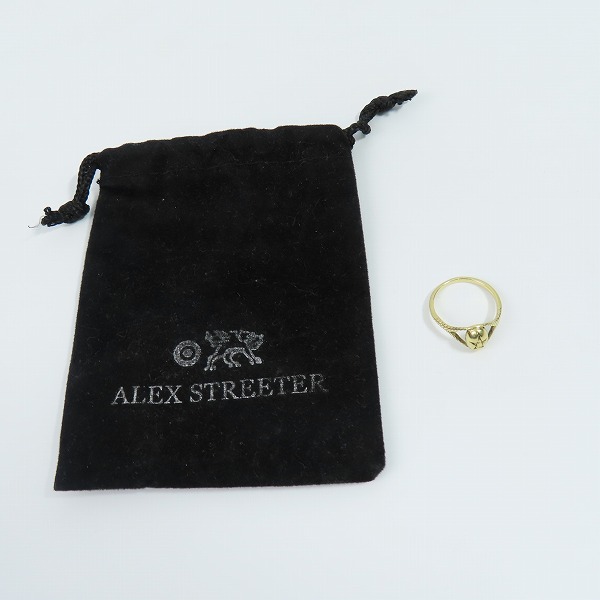 実際に弊社で買取させて頂いたALEX STREETER/アレックスストリーター 18K PAGAN PRIESTESS UNDERSET RING パガンプリーステスアンダーセットリング 6.5号の画像 8枚目