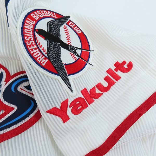 実際に弊社で買取させて頂いたDESCENTE ×BEAMS/デサント×ビームス NPBマーク 東京ヤクルトスワローズ ホーム ユニフォーム #19 石川雅規 L-118の画像 4枚目