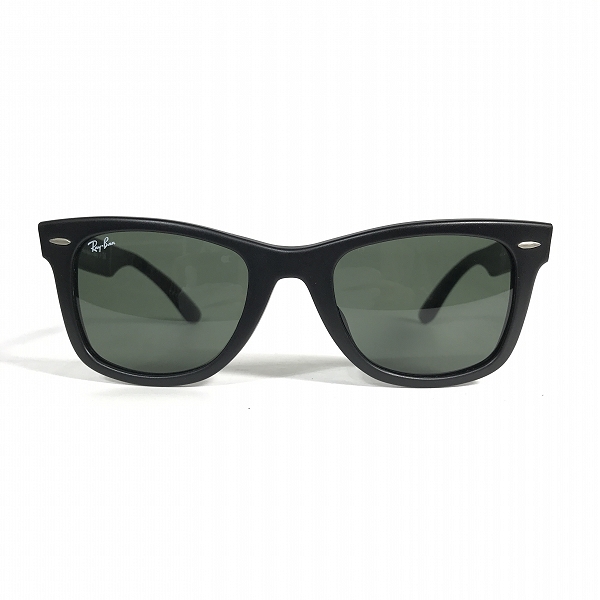 実際に弊社で買取させて頂いたRay-Ban/レイバン WAYFARER/ウェイファーラー サングラス/アイウェア マットブラック RB2140-F 901-Sの画像 1枚目