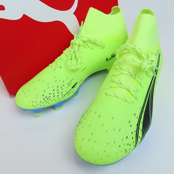 実際に弊社で買取させて頂いたPUMA/プーマ ウルトラプロ FG/AG サッカー用 スパイク グリーン系 106931-01 25