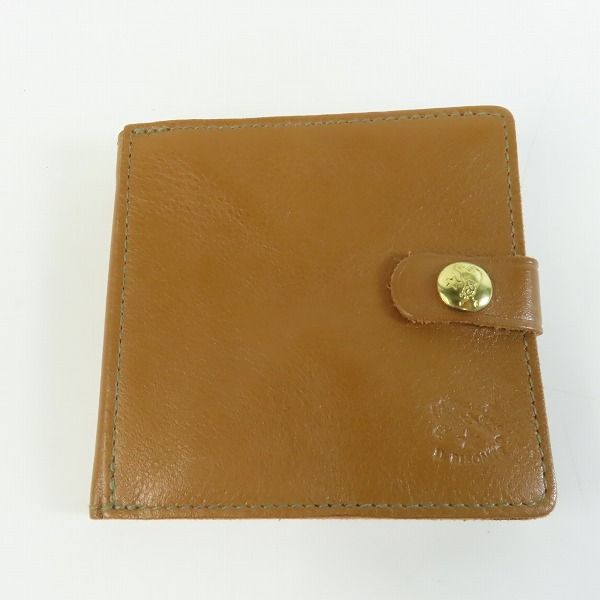 実際に弊社で買取させて頂いたIL BISONTE/イルビゾンテ ベージュ 二つ折り財布/ウォレット