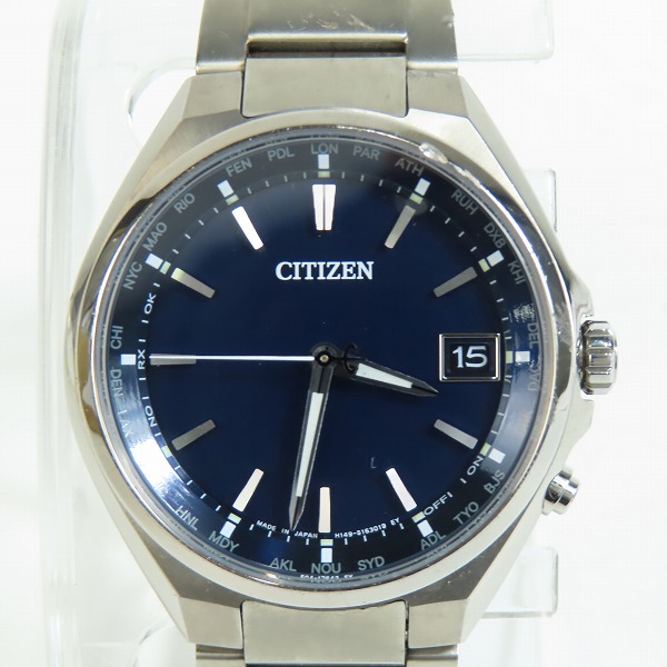 実際に弊社で買取させて頂いたCITIZEN/シチズン ATTESA/アテッサ デイト 電波ソーラー 腕時計/ウォッチ H149-S118921