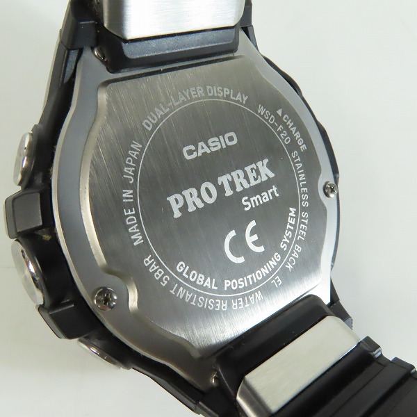 実際に弊社で買取させて頂いたCASIO/カシオ PRO TREK Smart アウトドアウォッチ/腕時計 ブラック WSD-F20-BKの画像 3枚目