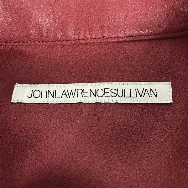 実際に弊社で買取させて頂いたJOHN LAWRENCE SULLIVAN/ジョンローレンスサリバン 22AW  ヴィーガン レザーオーバーサイズシャツ/46の画像 2枚目