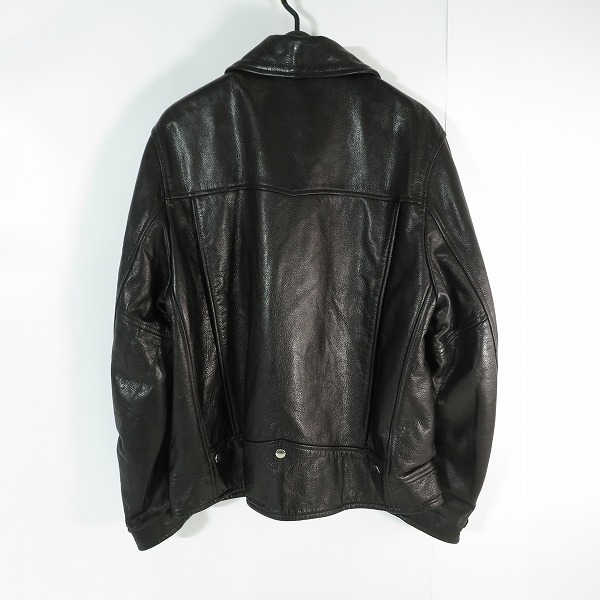 実際に弊社で買取させて頂いたWACKO MARIA/ワコマリア COWHIDE LEATHER DOUBLE RIDERS JACKET ダブルライダース レザージャケット 24SS-WMO-BL04/Lの画像 1枚目