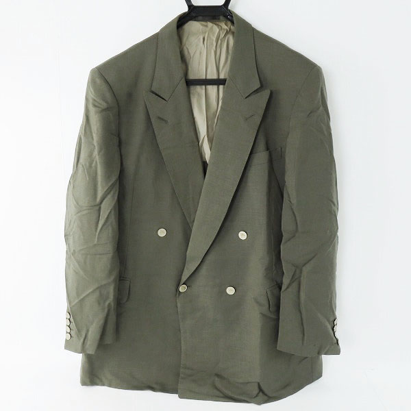 実際に弊社で買取させて頂いたBurberry's/バーバリーズ 裏地総柄/ホースロゴボタン ダブルジャケット/ブレザー グレー系