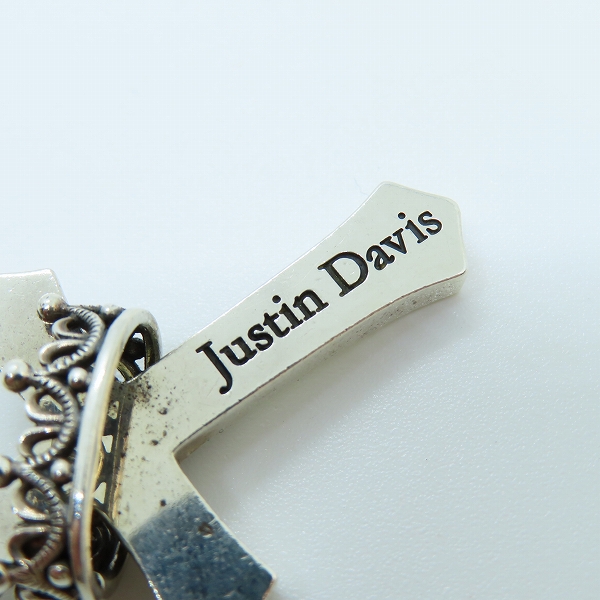 実際に弊社で買取させて頂いた【ギャラ付き】Justin Davis/ジャスティンデイビス Cross With Crown/クロスウィズクラウン ペンダント SPJ122の画像 4枚目