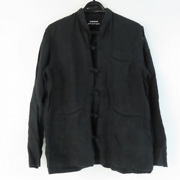 実際に弊社で買取させて頂いたAUBERGE/オーベルジュ Brilla per il gusto チャイナボタン リネン シャツジャケット/40