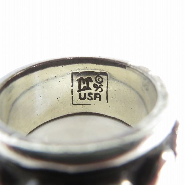 実際に弊社で買取させて頂いた【ギャラ付き】LEATHERS AND TREASURES/レザーズ＆トレジャーズ/Revolving Heart Ring/リボルビング ハートリング/22号の画像 6枚目