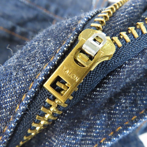 実際に弊社で買取させて頂いたLEVIS/リーバイス 502 刻印J22 60s復刻 1997年製 TALONジップ 日本製 デニムパンツ ジーンズ W29L34の画像 7枚目