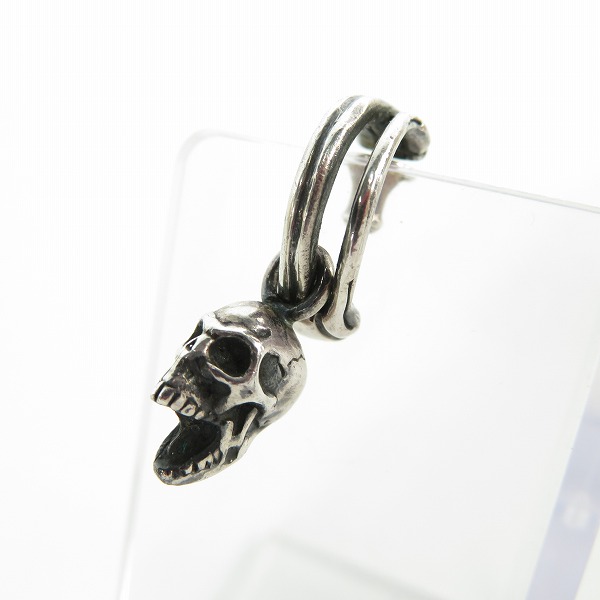 実際に弊社で買取させて頂いたNECROMANCE/ネクロマンス ボーンフープ スクリーミングスカル ピアス