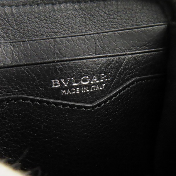 実際に弊社で買取させて頂いたBVLGARI/ブルガリ 長財布 ロングウォレット ラウンドジップ ブラック 33776の画像 5枚目