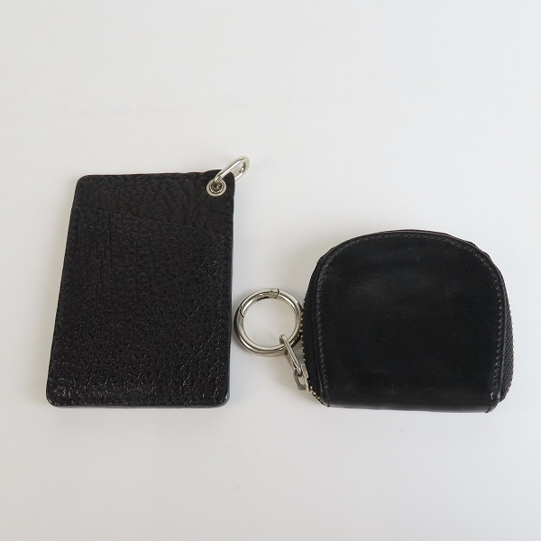 実際に弊社で買取させて頂いたDEAL DESIGN/ディールデザイン レザー カードケース/パスケース 小銭入れ/コインケース 2点セットの画像 1枚目