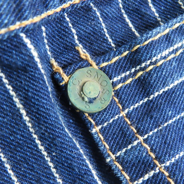 実際に弊社で買取させて頂いたThe REAL McCOY'S/ザ リアルマッコイズ THE DOUBLE DIAMOND/ザダブルダイアモンド ストライプパンツ 32-36の画像 7枚目