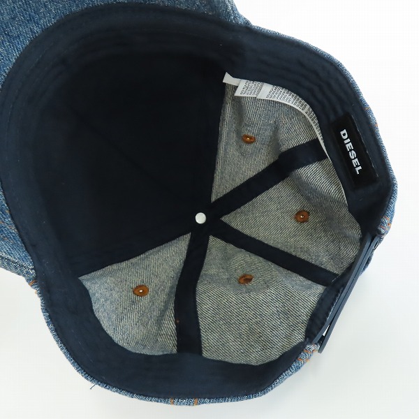 実際に弊社で買取させて頂いたDIESEL/ディーゼル デニムキャップ/帽子/IIの画像 4枚目