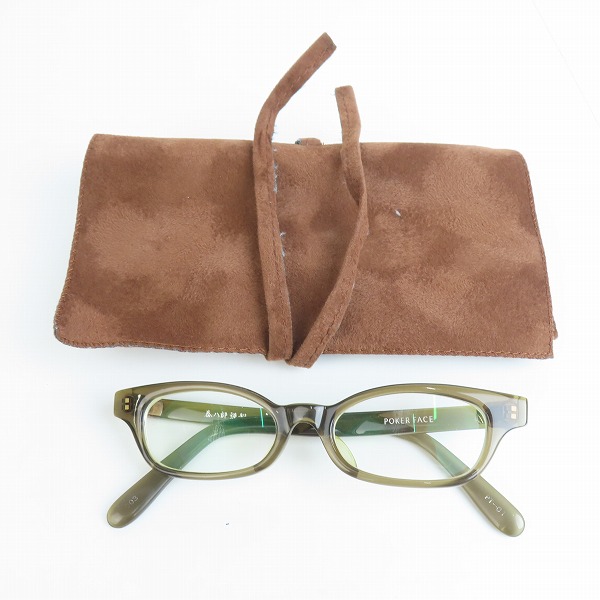 実際に弊社で買取させて頂いた泰八郎謹製×POKER FACE/タイハチロウキンセイ×ポーカーフェイス メガネ/眼鏡フレームの画像 9枚目