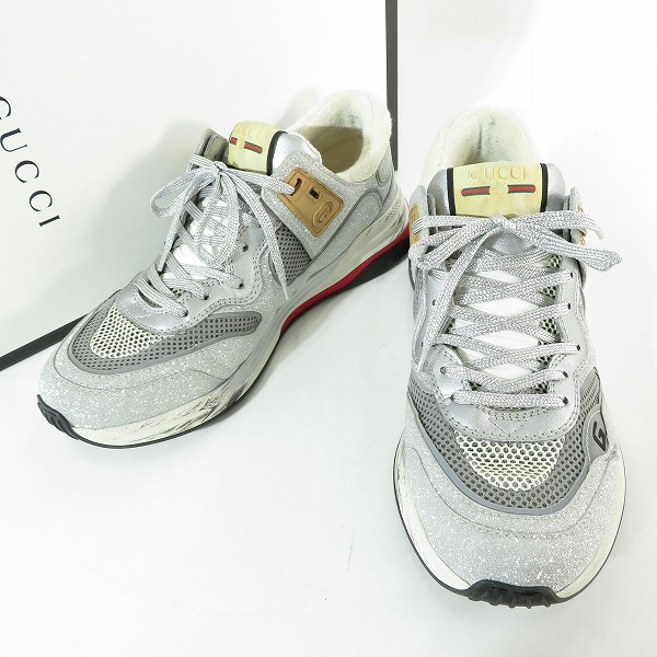 実際に弊社で買取させて頂いたGUCCI/グッチ Ultra Space Trainer ウルトラスペース グリッター スニーカー/8