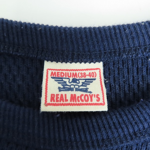 実際に弊社で買取させて頂いたThe REAL McCOY'S/リアルマッコイズ コットン 長袖Tシャツ/ネイビー/Mの画像 2枚目