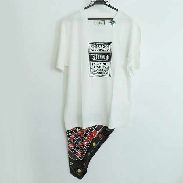 実際に弊社で買取させて頂いた【未使用】MAISON MIHARA YASUHIRO/メゾンミハラヤスヒロ Tシャツ ドッキングスカーフ A03TS784/48