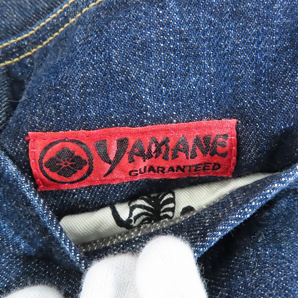 実際に弊社で買取させて頂いたEVISU/エヴィス 新恵美寿神頭 LOT.2121 レザーパッチ ボタンフライ デニムパンツ/34×34の画像 5枚目