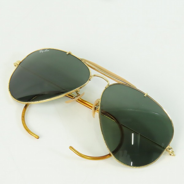 実際に弊社で買取させて頂いたRay-Ban/レイバン B&L/ボシュロム社製 ティアドロップ型 アイウェア/サングラス ゴールド