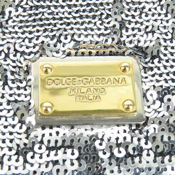 実際に弊社で買取させて頂いたDOLCE&GABBANA/ドルチェ&ガッバーナ SICILY/シシリー スパンコール 2WAYバッグ ショルダーバッグの画像 4枚目