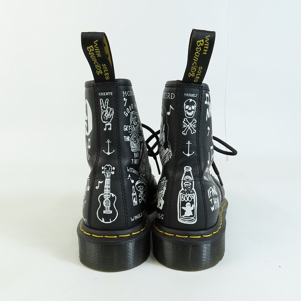 実際に弊社で買取させて頂いたDr.Martens/ドクターマーチン 1460 SCRIBBLE/スクリブル 8ホールブーツ UK8の画像 1枚目