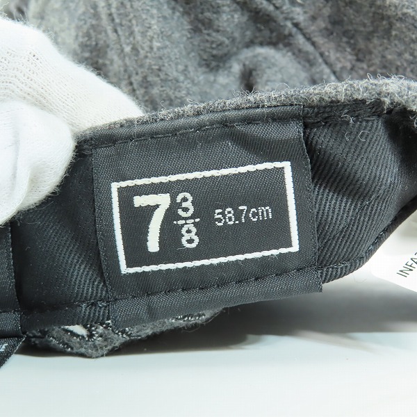 実際に弊社で買取させて頂いたMARC JACOBS×NEW ERA/マークジェイコブス×ニューエラ ウール キャップ/7-3/8の画像 6枚目