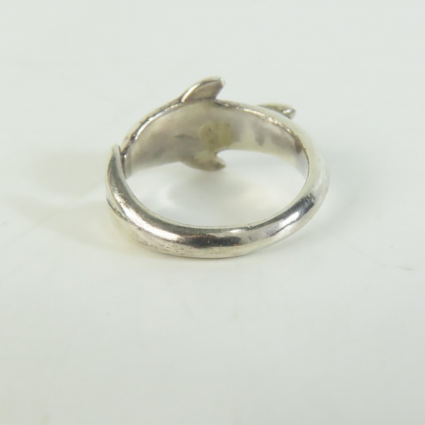 実際に弊社で買取させて頂いたHOLLYWOOD RANCH MARKET/ハリウッドランチマーケット ドルフィン/イルカ リング 14.5号の画像 3枚目
