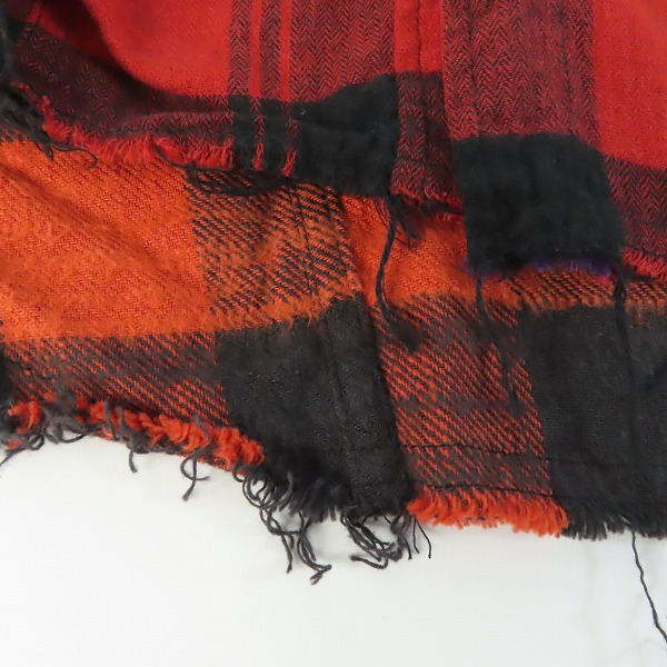 実際に弊社で買取させて頂いたL.G.B./ルグランブルー フーデッド チェック 長袖シャツ/パーカー Shirt-G/PK/M 026132/1の画像 6枚目