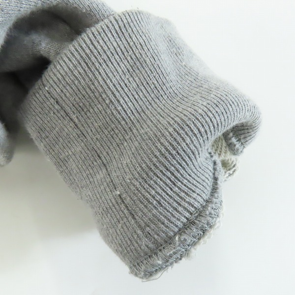 実際に弊社で買取させて頂いたHYSTERIC GLAMOUR/ヒステリックグラマー SEE NO EVIL ジップアップ パーカー グレー 02233CF12/XLの画像 7枚目