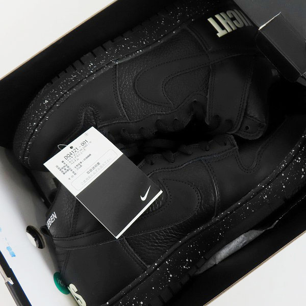実際に弊社で買取させて頂いた【未使用】 NIKE×UNDERCOVER/ナイキ×アンダーカバー DUNK HI 1985 / U/ダンクハイ DQ4121-001/28の画像 6枚目