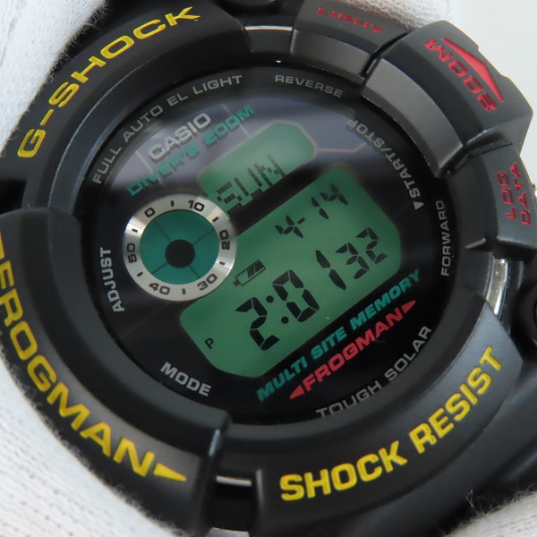 実際に弊社で買取させて頂いたG-SHOCK/Gショック FROGMAN/フロッグマン ファイナルエディション タフソーラー GW-200Z-1JFの画像 4枚目