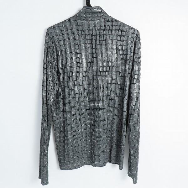 実際に弊社で買取させて頂いた【JPタグ】EMPORIO ARMANI/エンポリオアルマーニ メッシュ ジップアップ 長袖カットソー/48の画像 1枚目