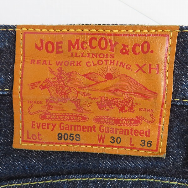 実際に弊社で買取させて頂いたThe REAL McCOY'S/リアルマッコイズ JOE McCOY/ジョーマッコイ デニムパンツ Lot.905S W30L36の画像 3枚目
