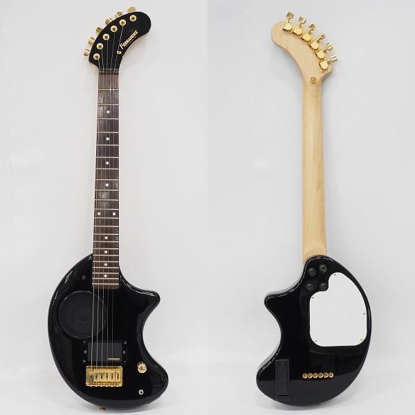 実際に弊社で買取させて頂いた★【難有り】FERNANDES/フェルナンデス ZO-3C ぞうさん ゴールドパーツ アンプ内蔵ギター マッチングヘッド ケース付の画像 1枚目