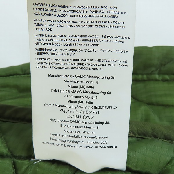 実際に弊社で買取させて頂いたOAMC/オーエーエムシー×WTAPS/ダブルタップス PEACEMAKER JACKET ピースメーカー ジャケット 22A28OAY18/Mの画像 6枚目