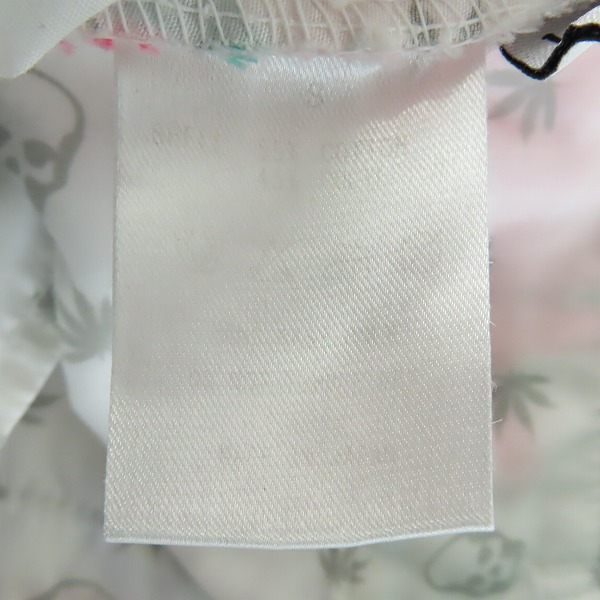 実際に弊社で買取させて頂いたLucien PellatFinet/ルシアンペラフィネ 総柄 スカル刺繍  ストライプ ハーフパンツ/Sの画像 3枚目