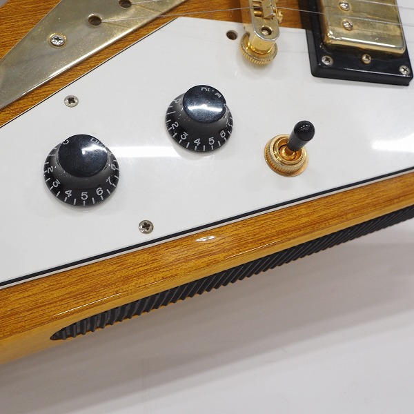 実際に弊社で買取させて頂いた★Epiphone/エピフォン 1958 Korina Flying V/コリーナフライングV エレキギターの画像 5枚目