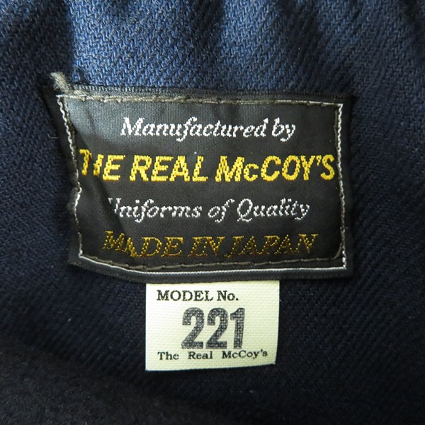 実際に弊社で買取させて頂いたTHE REAL McCOY’s/ザリアルマッコイズ ウール Pコート 221-A/42の画像 2枚目