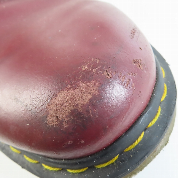 実際に弊社で買取させて頂いたDr.Martens/ドクターマーチン 1460 SMOOTH 8ホール ブーツ チェリーレッド /UK9の画像 6枚目