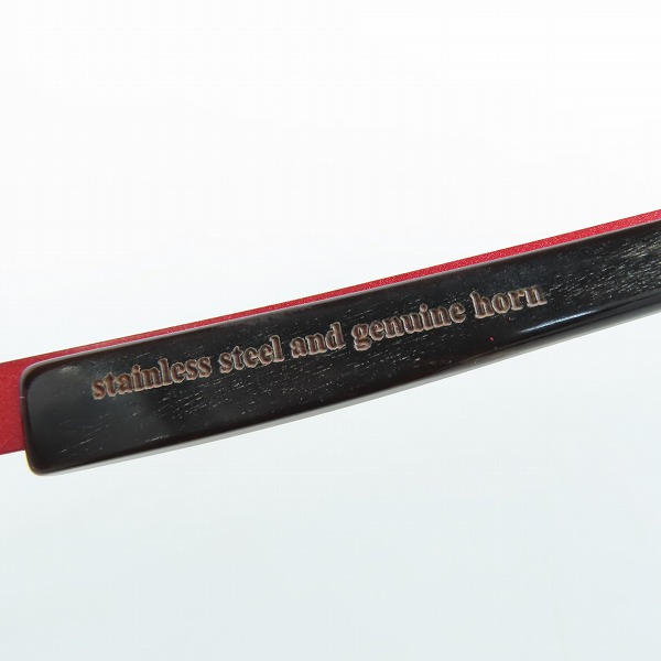 実際に弊社で買取させて頂いたTHEO/テオ quarante+SIX STAINLESS AND genuine horn サングラス/アイウェアの画像 5枚目