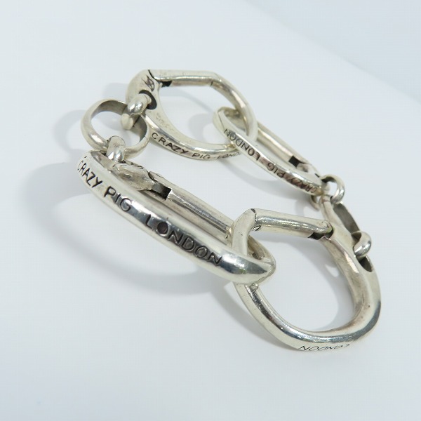 実際に弊社で買取させて頂いたCRAZY PIG/クレイジーピッグ ラージハンドカフリンクブレスレット