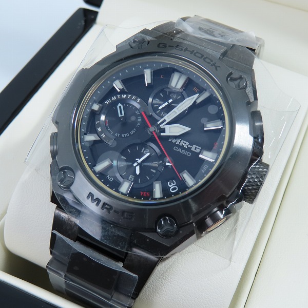 実際に弊社で買取させて頂いた【未使用】G-SHOCK/Gショック MR-G Bluetooth搭載 電波ソーラー フルメタル MRG-B1000B-1AJR