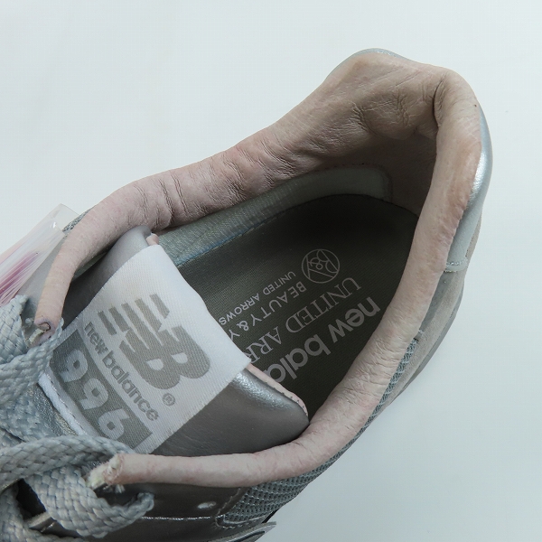 実際に弊社で買取させて頂いたNEW BALANCE×UNITED ARROWS/ニューバランス×ユナイテッドアローズ 25周年記念モデル 銀灰 MRL996UA/26.0の画像 4枚目